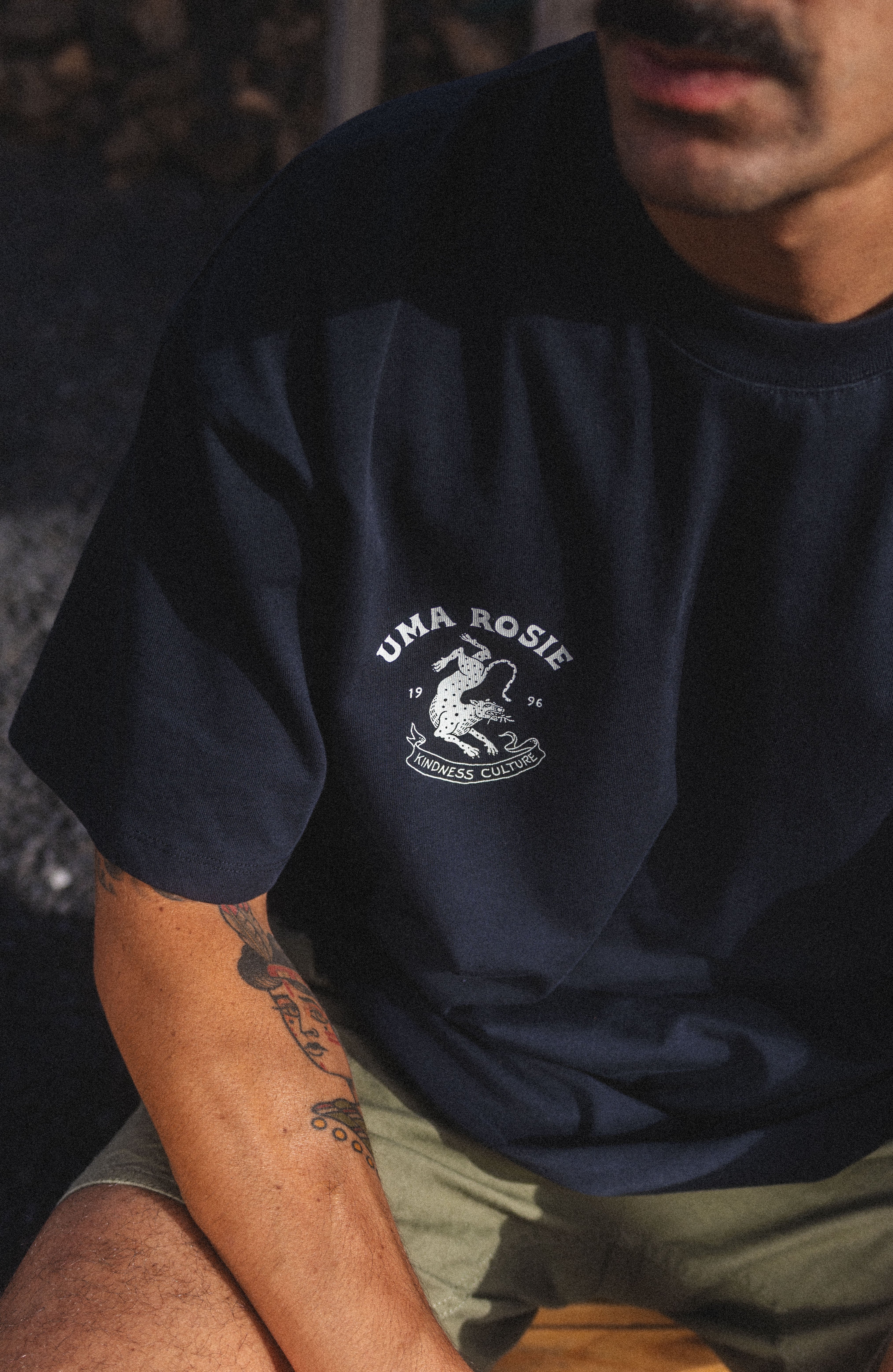 T-shirt Noir Imprimé Tigre | Fabriqué au Portugal