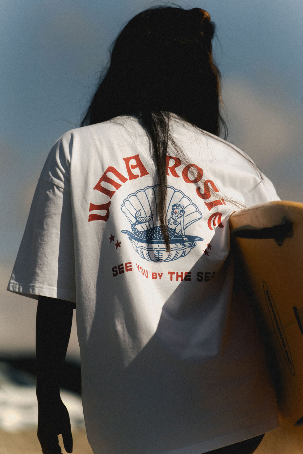 T-shirt Made in France Blanc Style Surf