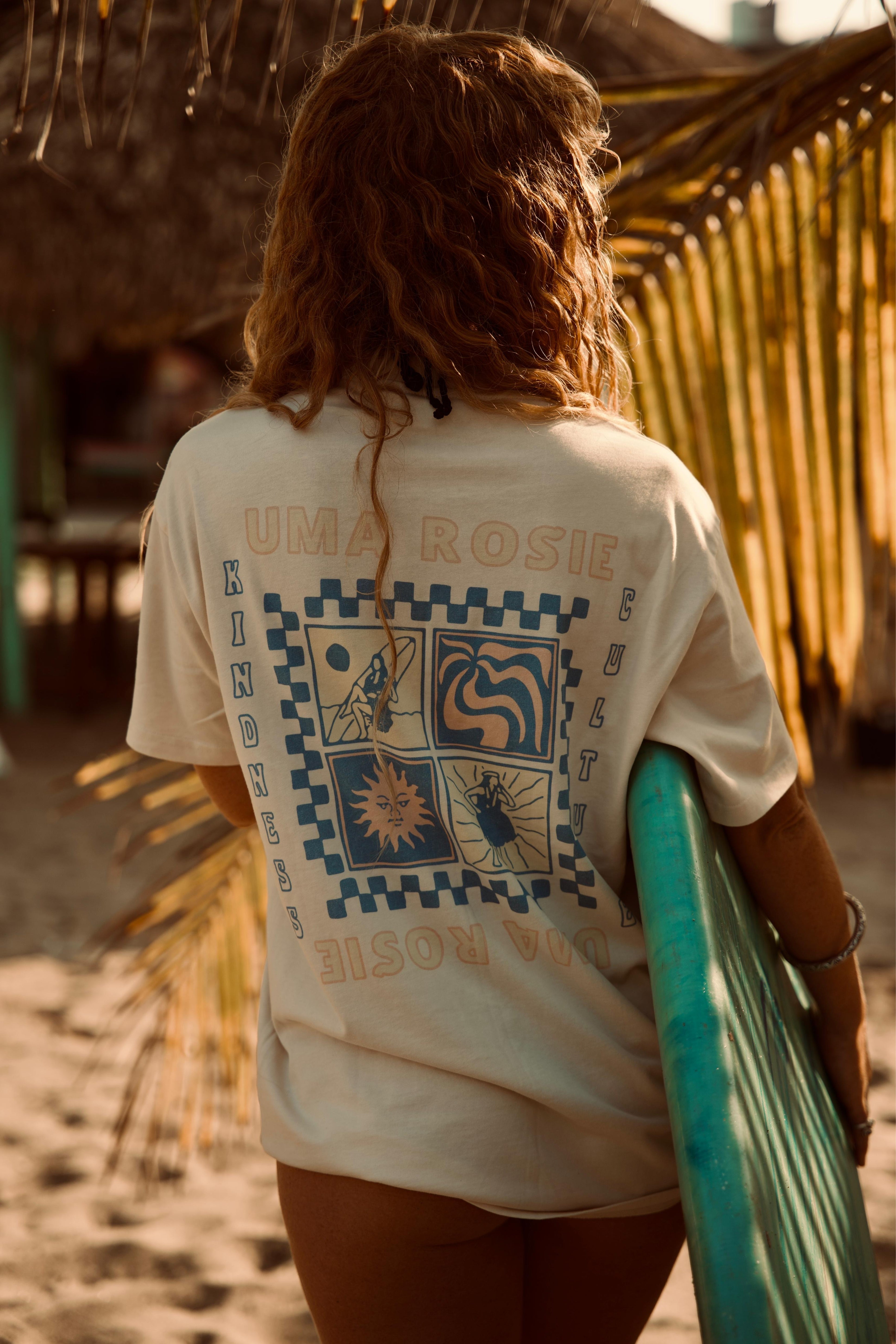 t-shirt éco responsable surf style en coton