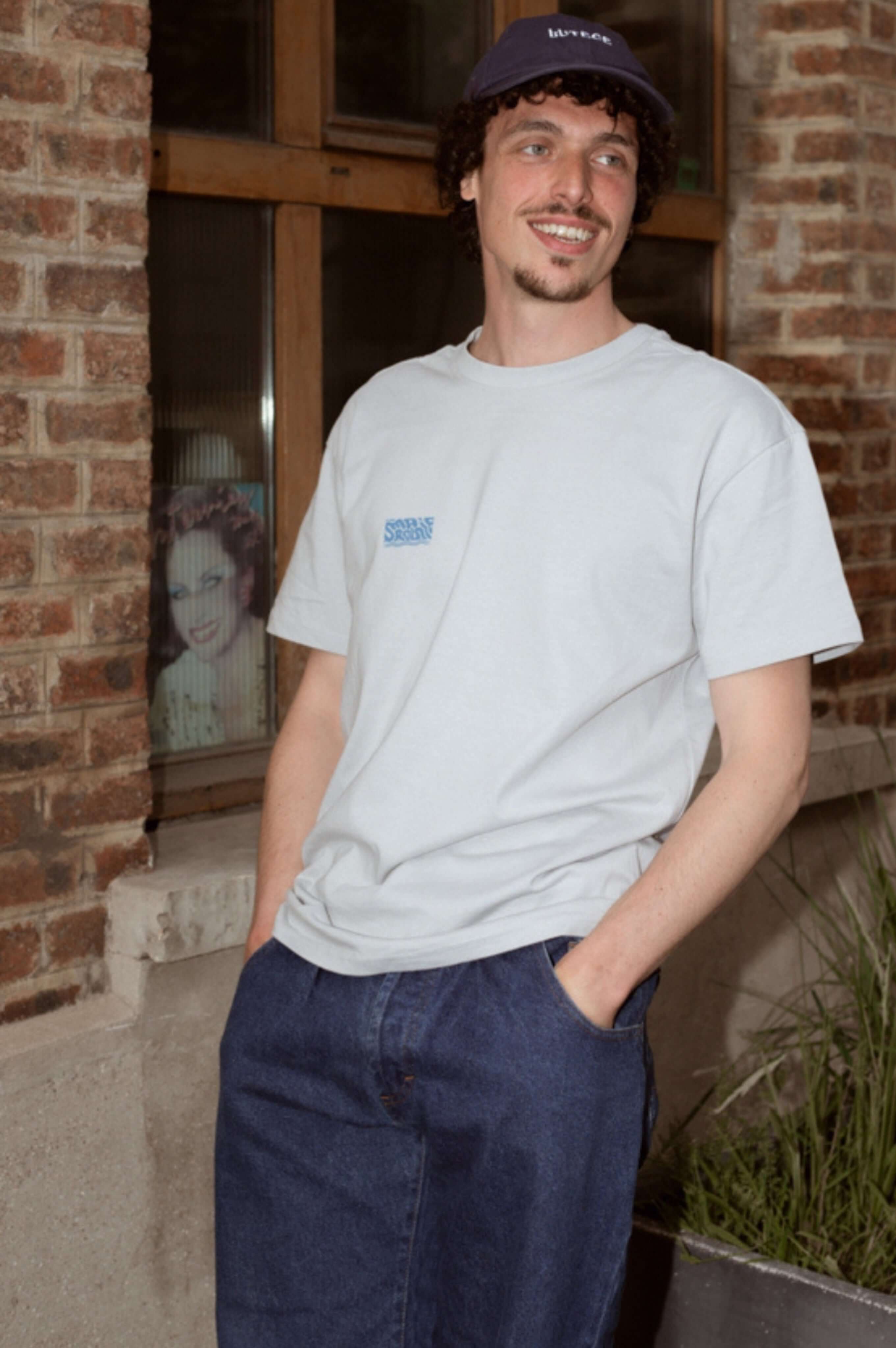 t-shirt made in france gris imprimé coquillage