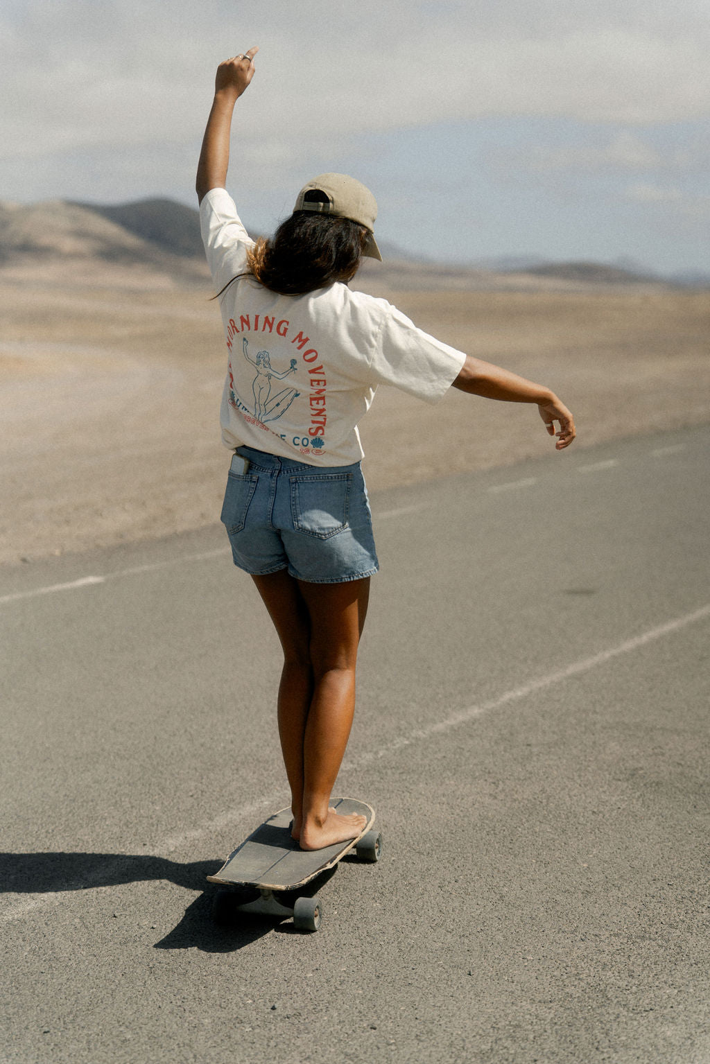 t-shirt made in france écru surf style