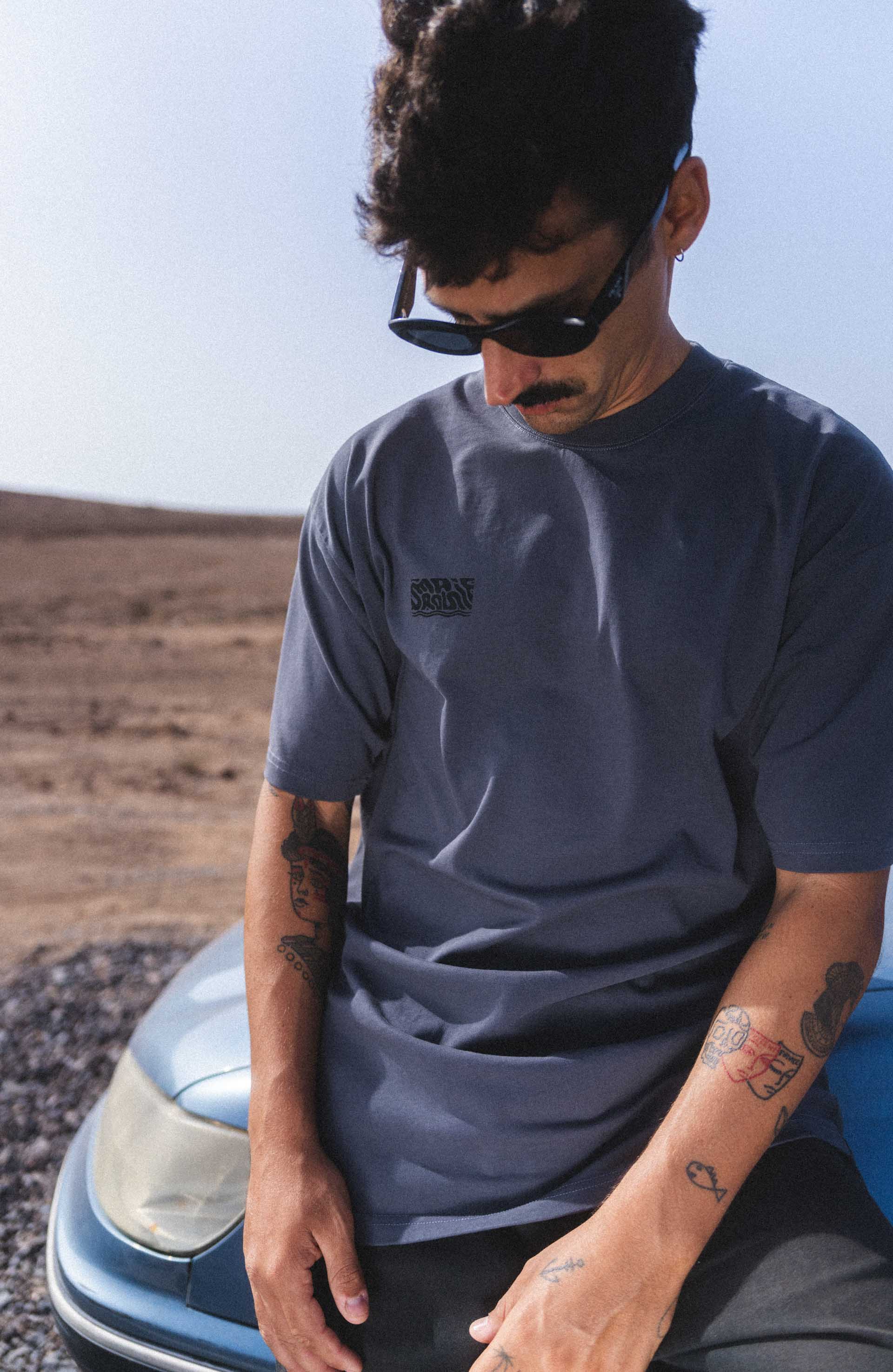 T-shirt Gris puff | Fabriqué au Portugal