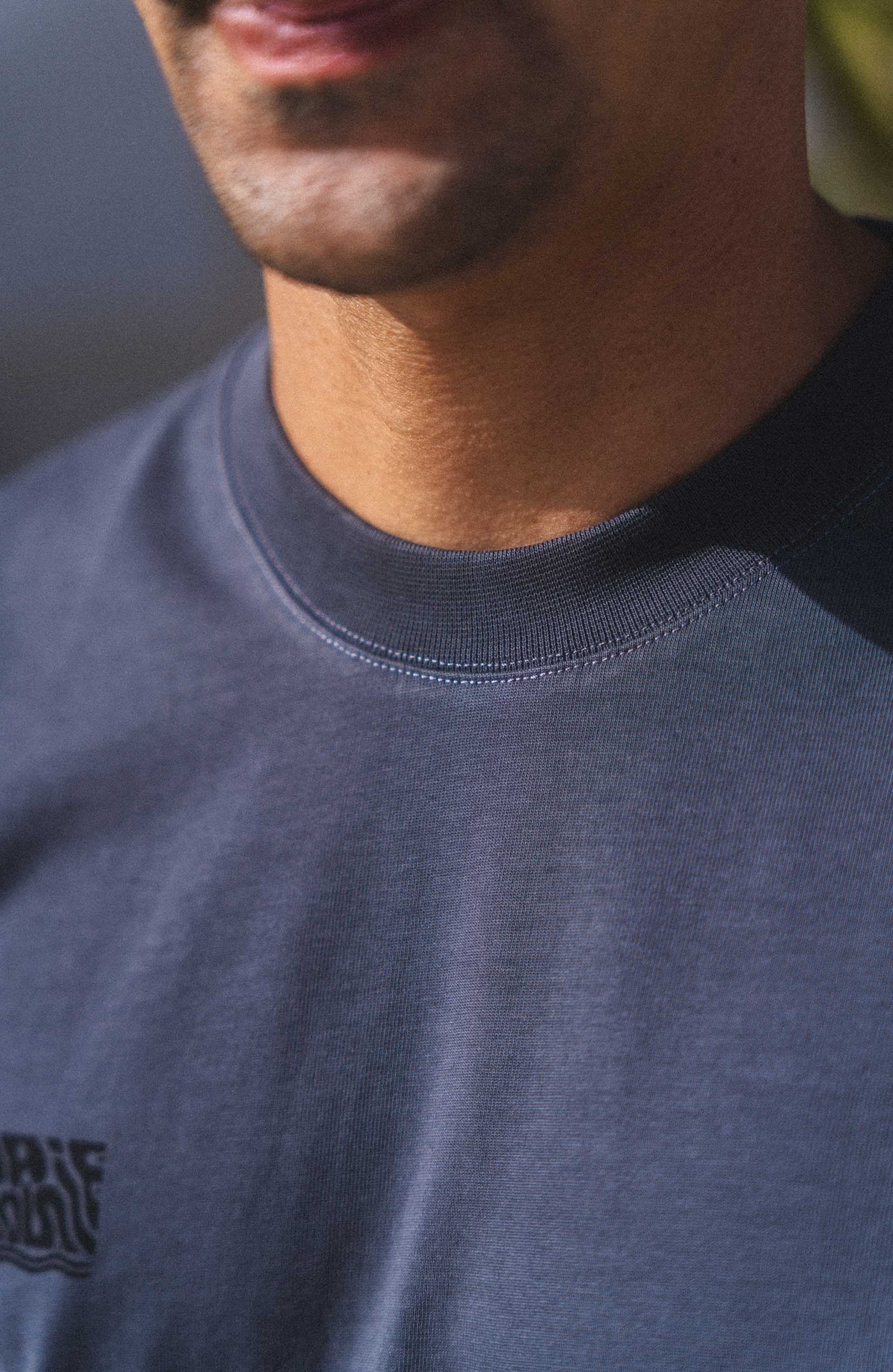 T-shirt Gris puff | Fabriqué au Portugal
