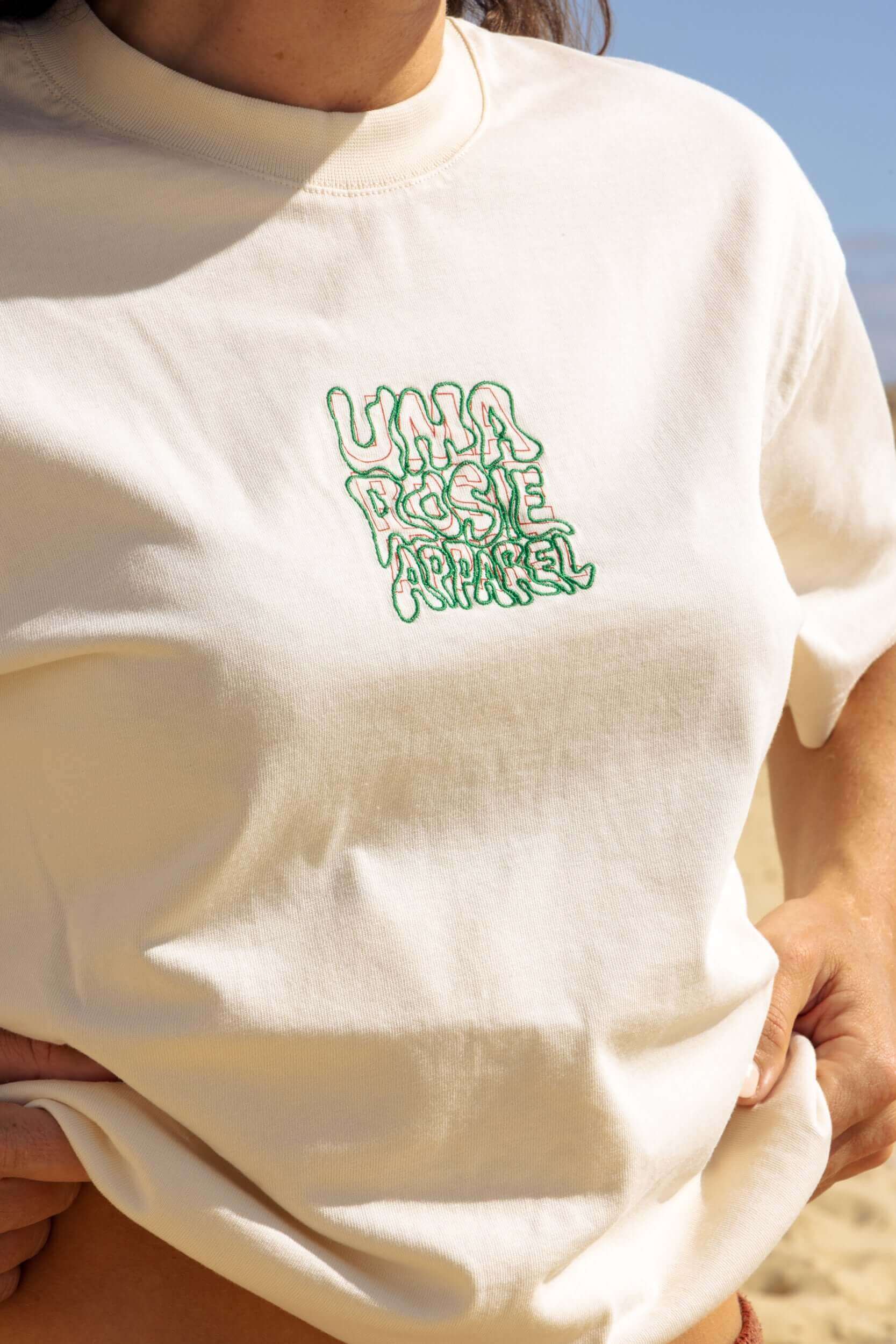 T-shirt éco-responsable Homme Femme broderie épais