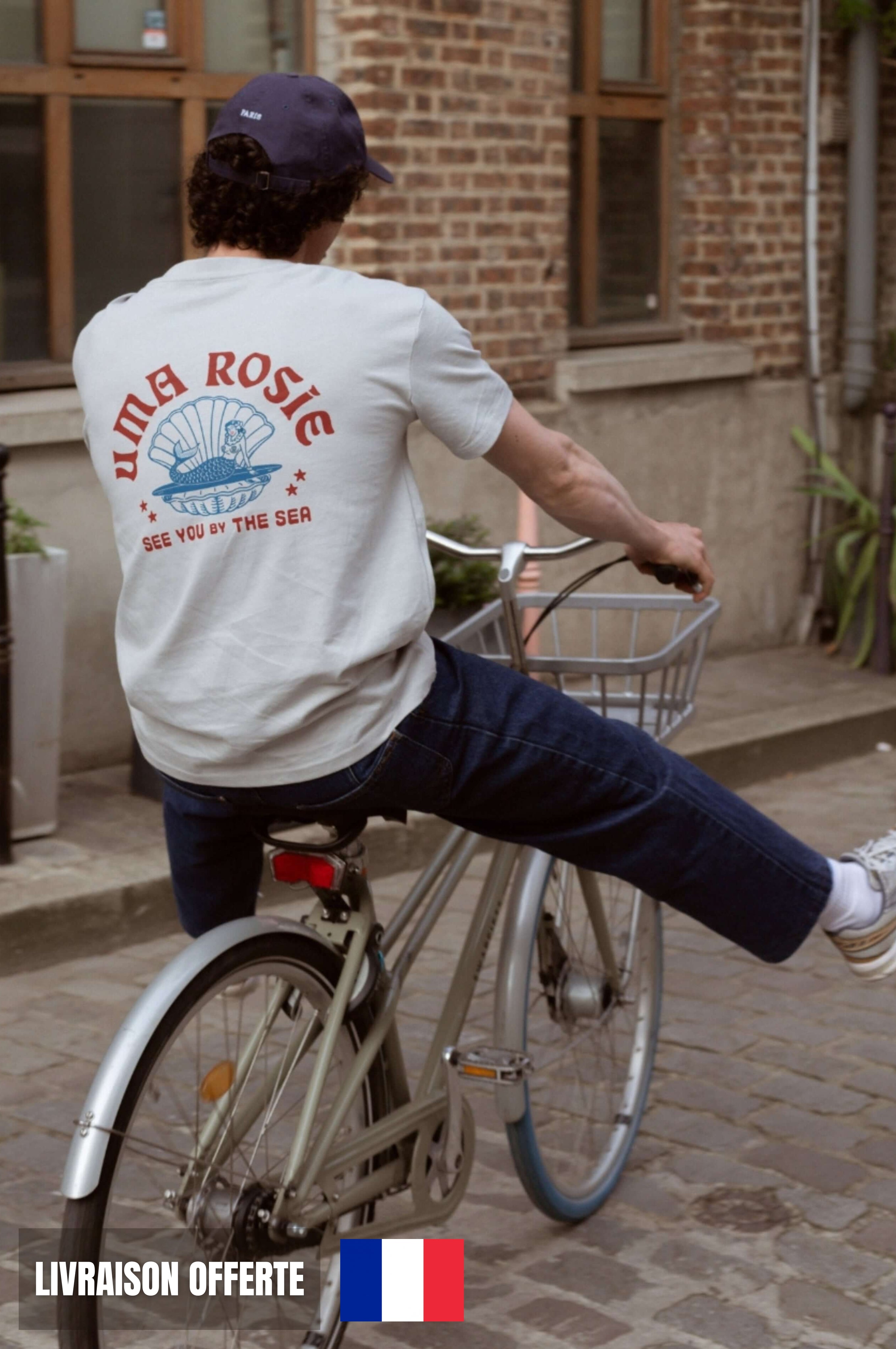 t-shirt made in france gris pour homme et femme