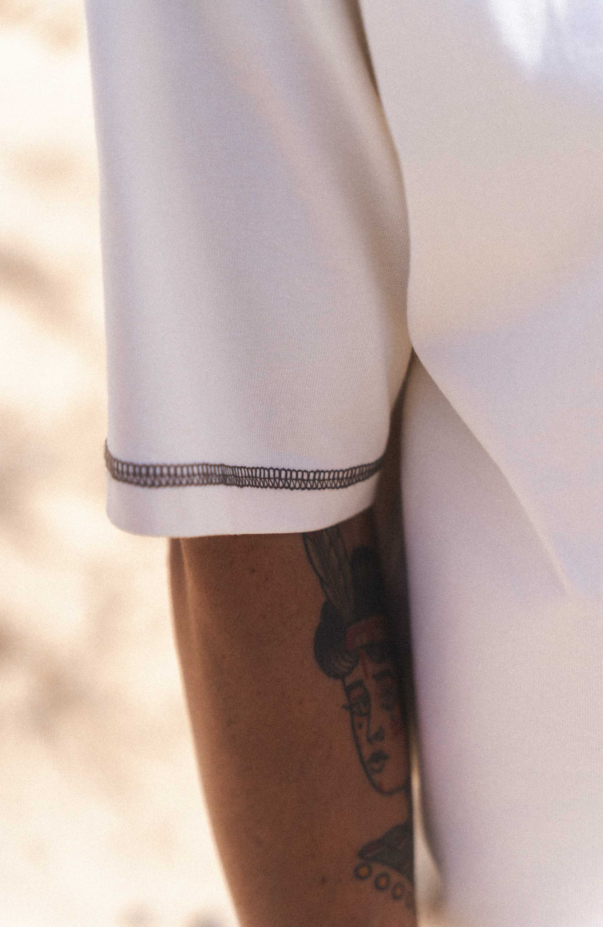 T-shirt Basique Écru | Fabriqué au Portugal