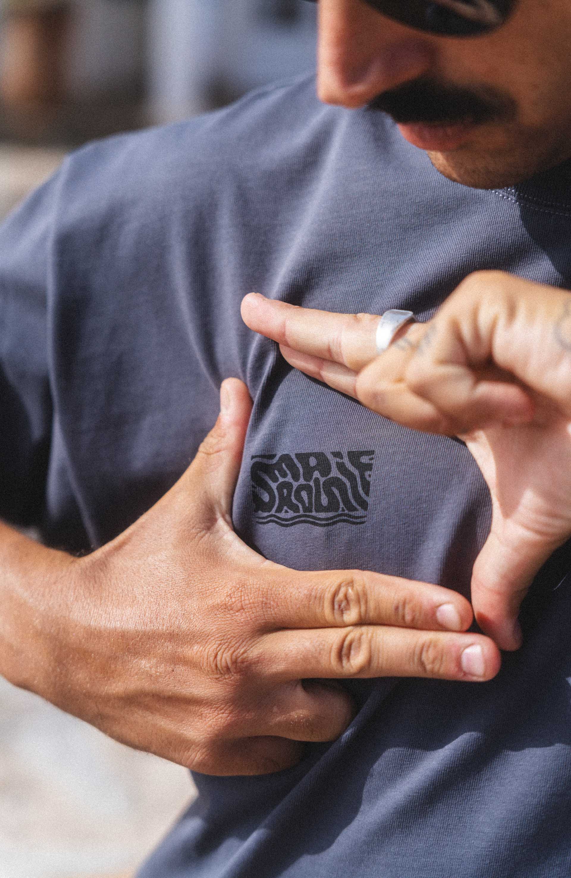 T-shirt Gris puff | Fabriqué au Portugal